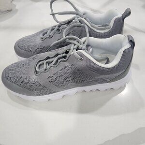 Propet Womens Silver Mesh Athletic Shoes Size 8N Lightweight Breathable Sneakers